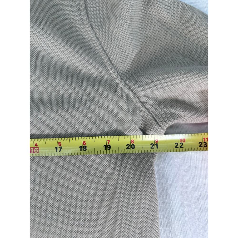Nautica Men's sz M Beige 1/4 Zip Pullover Cotton Blend Neutral Golf Sailing Prep - Picture 7 of 10